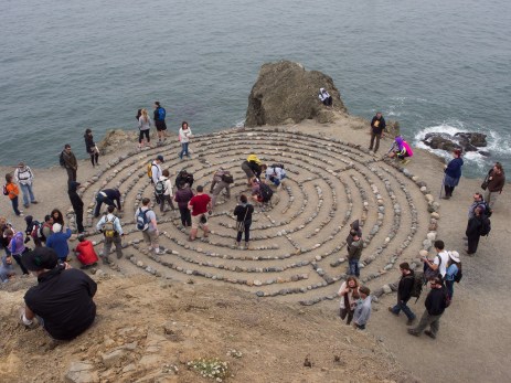 labyrinth on the coast