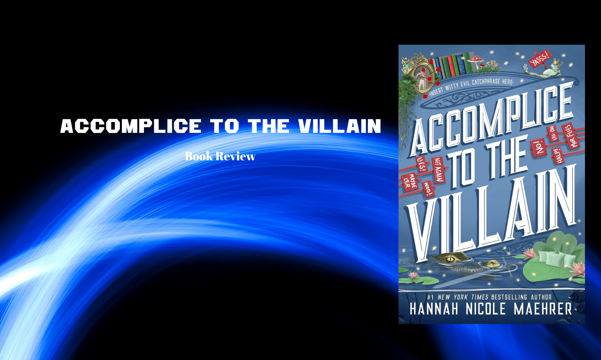Book cover against a black background with a blue wavy line.